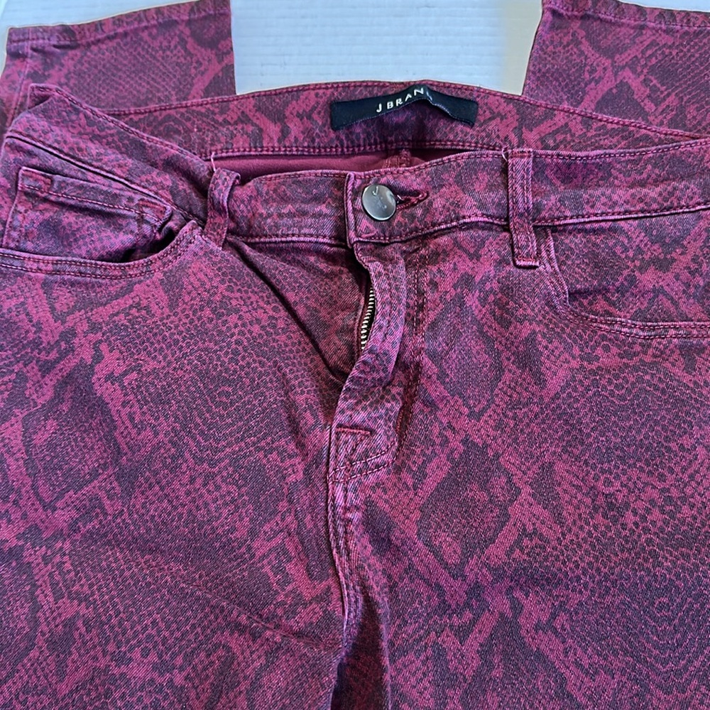 J Brand Purple Python Style Jeggings - Picture 2 of 4